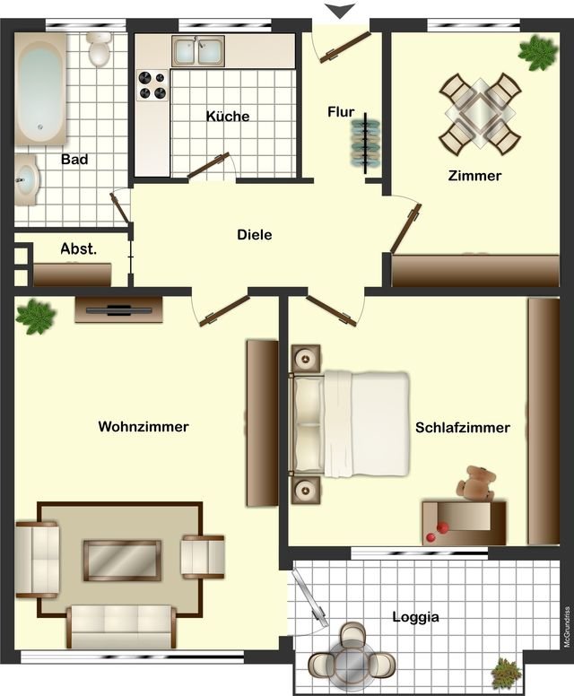 selber renovieren und sofort einziehen – 3 Zimmerwohnung sofort frei, 25421 Pinneberg, Etagenwohnung